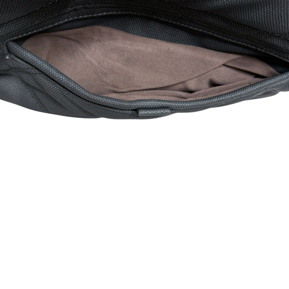 Lug Huddle Matte Luxe Shoulder Bag Slate Blue Quilted Multipocket Faux Leather - Picture 10 of 13